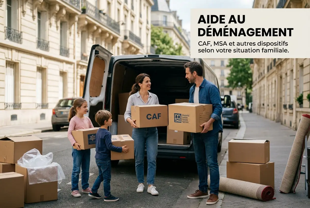 Aide au déménagement : CAF, MSA et autres dispositifs selon votre situation familiale
