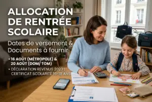 Mãe e filha estudando com material escolar e celular