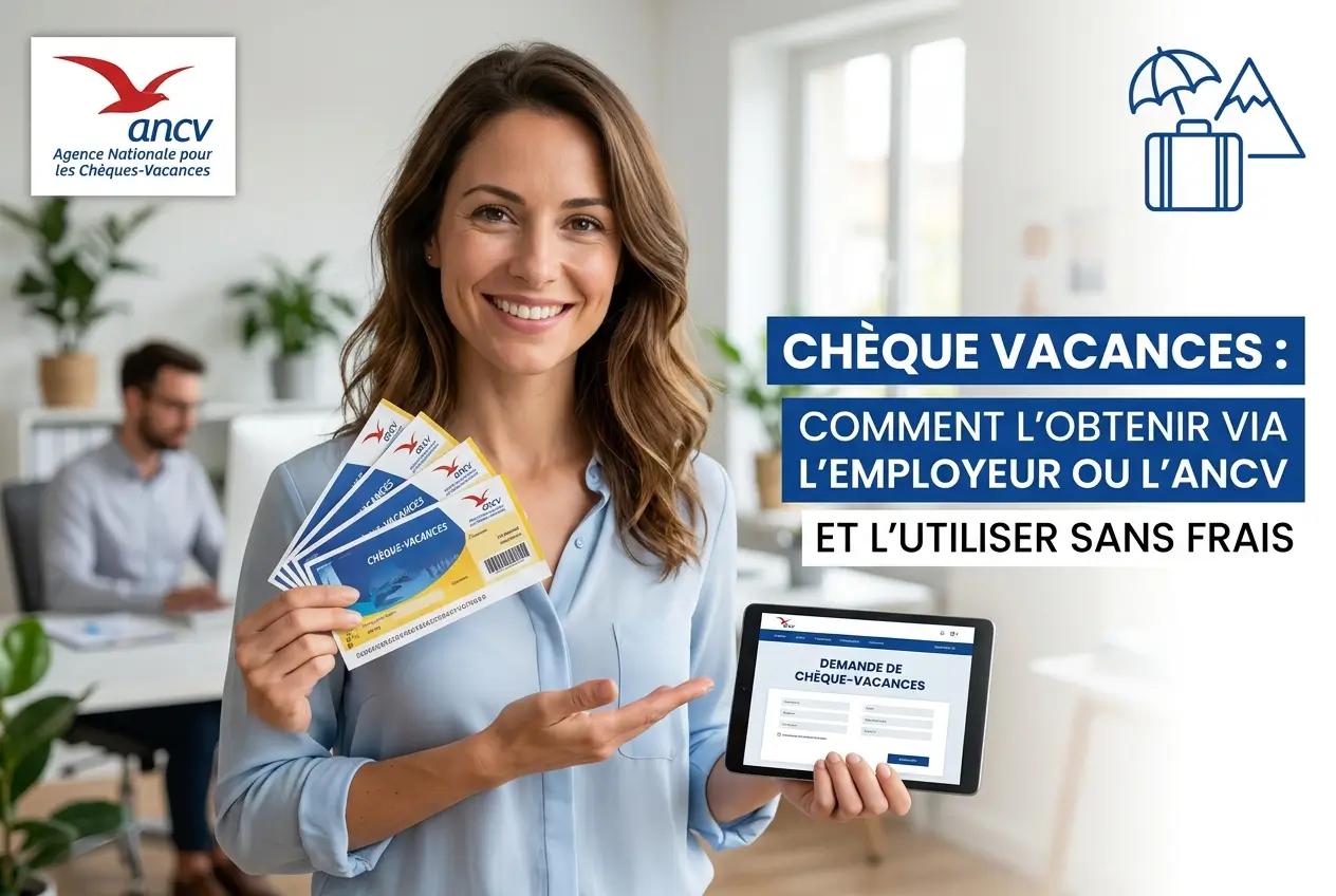 Chèque vacances : comment l’obtenir via l’employeur ou l’ANCV et l’utiliser sans frais