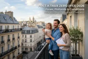 Família feliz em Paris com Sacré-Cœur ao fundo em 2026