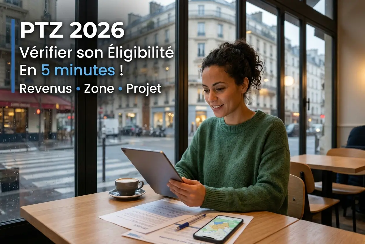 Jovem brasileira no café verificando PTZ 2026 no tablet